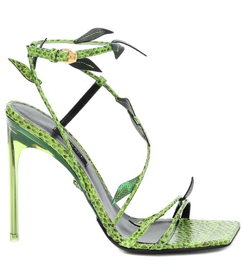 versace snake heels